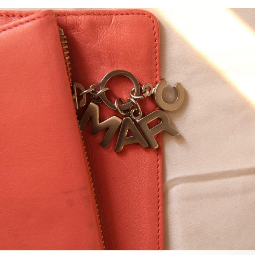 Pre-Owned Pink Marc by Marc Jacobs Leather Wallet with Asymetrical Zipper